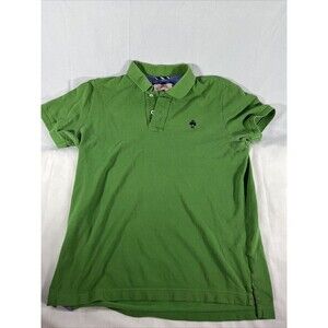 Brooks Brothers Polo Shirt Medium Vintage Green M77 Short sleeve Embroidered